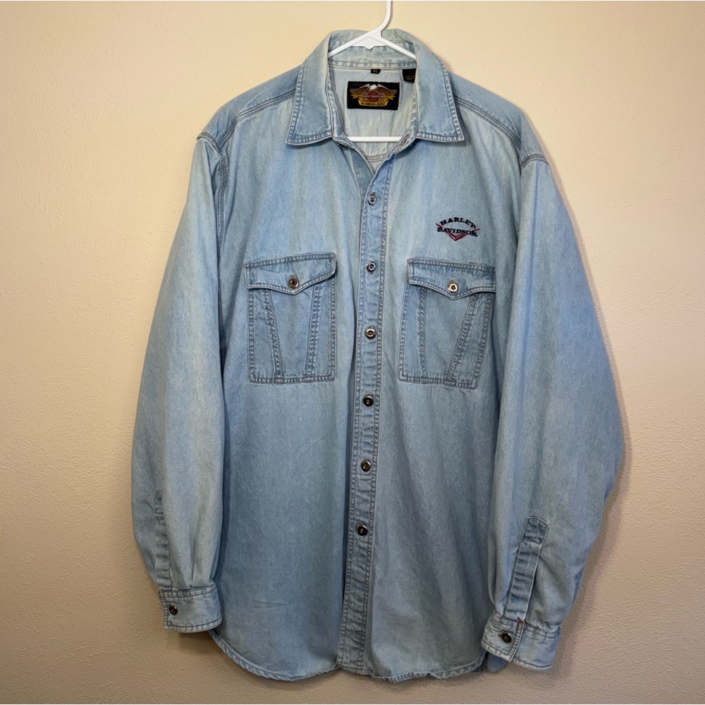 Vintage Harley Davidson Denim Shirt
